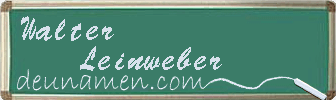 Walter Leinweber Visitenkarte
